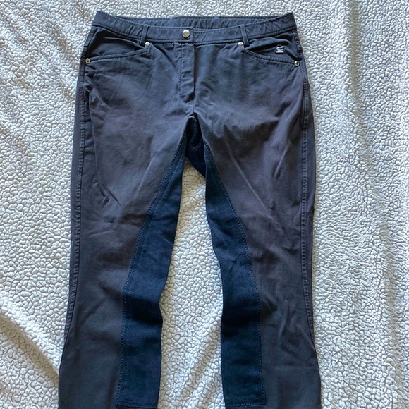 Cavallo horseback-riding pants (breeches), womens size medium. Charcoal grey - Picture 2 of 4